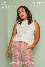 Load image into Gallery viewer, Grace Top - XS to XXL - Easy - Knits Fabrics - Friday Pattern Company
