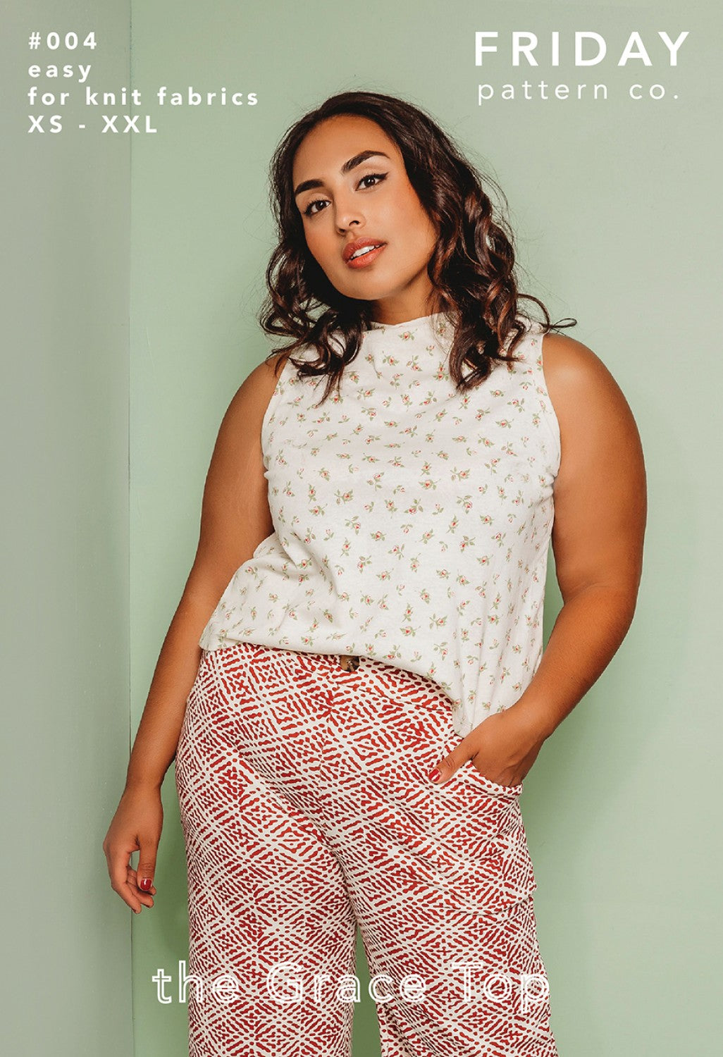 Grace Top - XS to XXL - Easy - Knits Fabrics - Friday Pattern Company