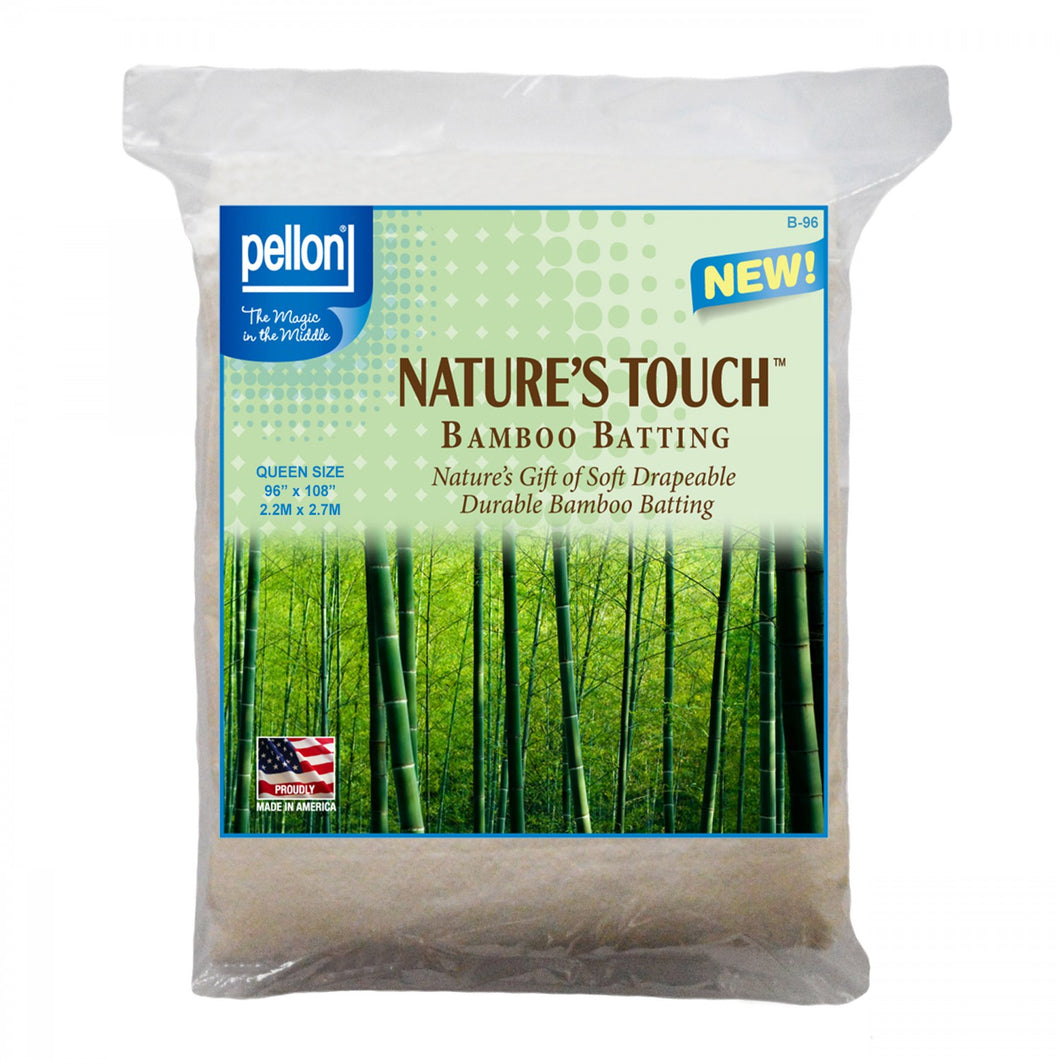B-96 Pellon Natures Touch Bamboo Blend Batting W/scrim Queen-sized 90in x 108in - Pellon