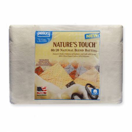 EB-120120 Pellon Natures Touch Natural Blend 80/20 Batting King-sized 120in x 120in - Pellon