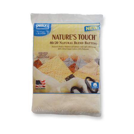 EB-45 Pellon Natures Touch Natural Blend 80/20 Batting Crib-sized 45in x 60in - Pellon