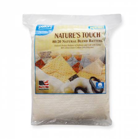 EB-906 Pellon Natures Touch Natural Blend 80/20 Batting Queen-sized 90in x 108in - Pellon
