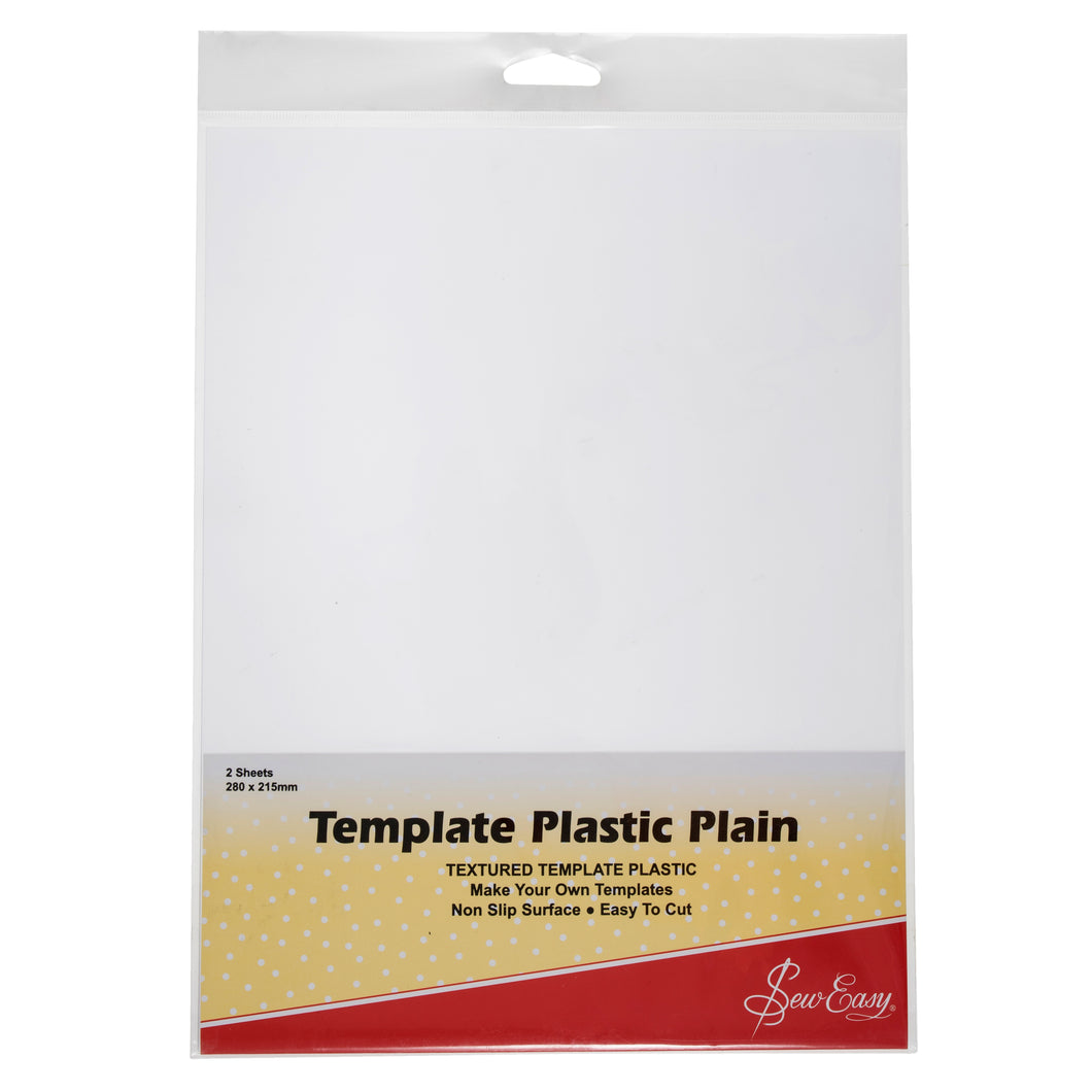 Temple Plastic Plain - 2 Sheets- 280mm x 215mm (11x9.5inch) - Sew Easy