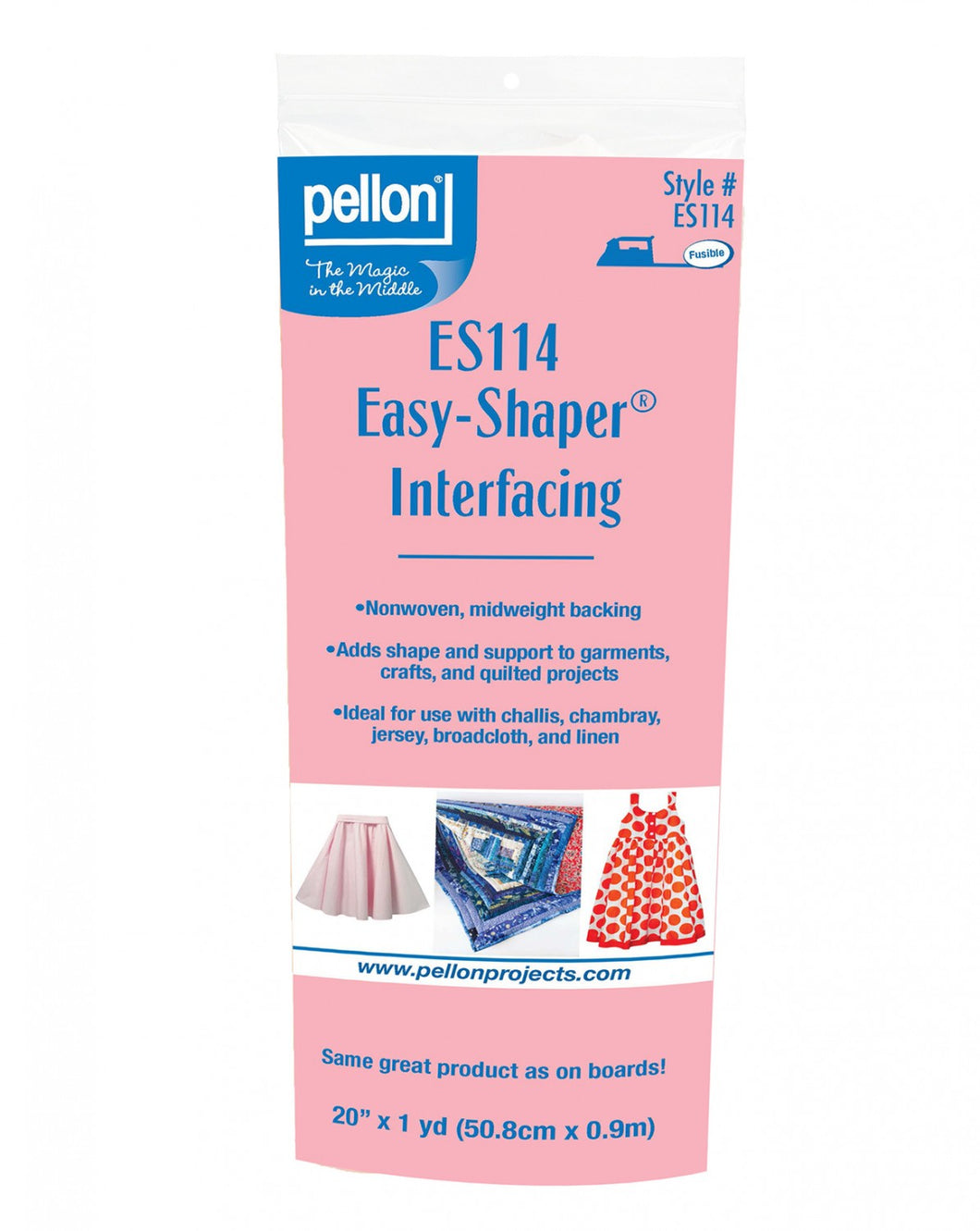 ES114 EasyShaper Fusible Interfacing 20in x 1 yd