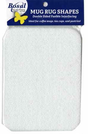 MRS12RECT Rectangle Mug Rug Craftex 6in x 8in 4pk - Bosal