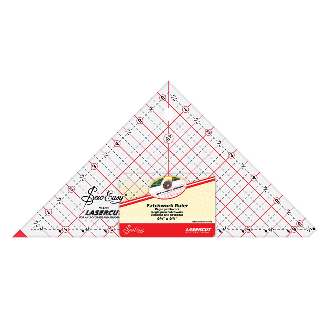 Quilting Triangle 6.5inch - Patchwork Ruler - Sew Easy