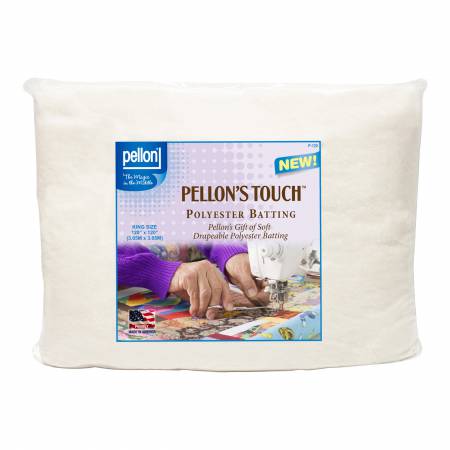 P-120 Pellon Quilters Touch 100% Polyester Batting King-sized 120in x 120in - Pellon