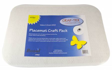 PM-1B Placemat Craft Pack 13in x 18in Rectangle With Rounded Corners 4pk - Bosal