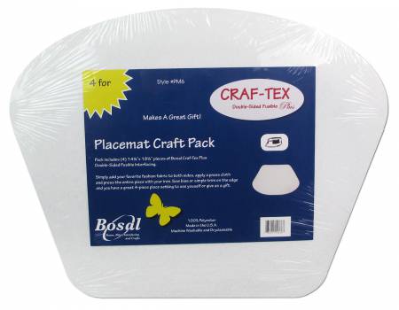 PM-6B Placemat Craft Pack 14-1/4in x 18-1/2in Circular Table - Bosal