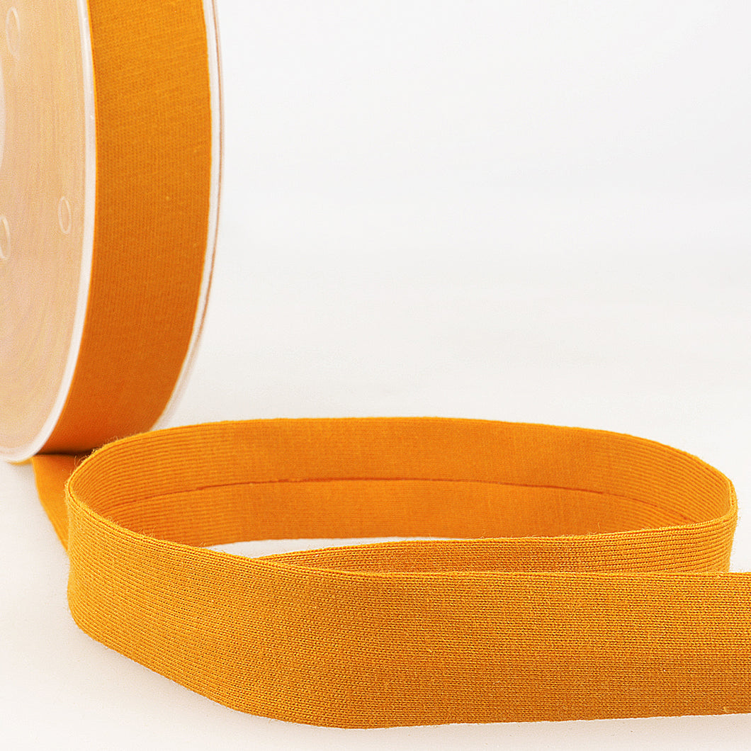 Mustard (042) - Bias Binding - Cotton Jersey 20mm - Stephanoise