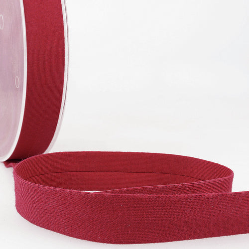 Dark Burgundy (072) - Bias Binding - Cotton Jersey 20mm - Stephanoise