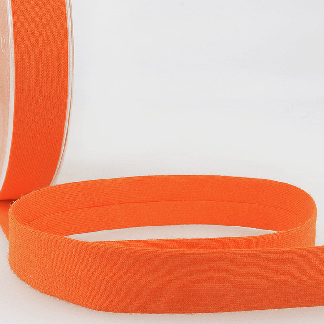 Orange (083) - Bias Binding - Cotton Jersey 20mm - Stephanoise