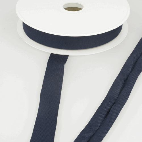 Navy Blue (023) - Bias Binding - Stretch Jersey 20mm - Stephanoise