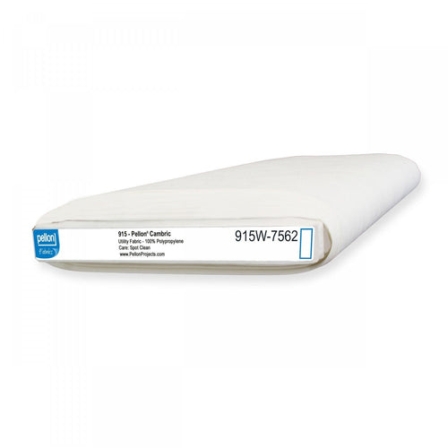 915W - Cambric Fabric White 3/4oz Per Sqare Yard 25g Per Square Meter 62in - Pellon