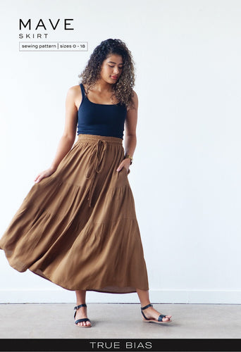 Mave Skirt - TrueBias - 0-18 - Difficulty 1.5/5 - light to medium Fabrics