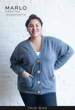 Load image into Gallery viewer, Marlo Sweater - TrueBias - 14-30 - Difficulty 2/5 - knit Fabrics
