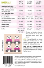 Load image into Gallery viewer, Pandas in Sweaters - Quilt and Pillow Pattern by Elizabeth Hartman
