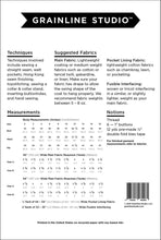 Load image into Gallery viewer, Cortland Trench - Sewing Pattern - Grainline Studio - Sizes 0-18 - Intermediate
