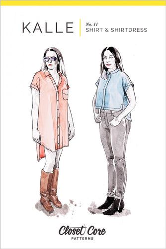 Kalle Shirt & Shirtdress (11) - Sewing Pattern - Closet Core - Sizes 0-20