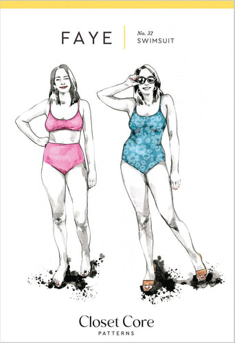Faye Swimsuit (32) - Sewing Pattern - Closet Core - Sizes 0-20