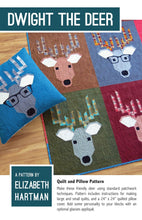 Load image into Gallery viewer, Dwight the Deer- Quilt and Pillow Pattern by Elizabeth Hartman
