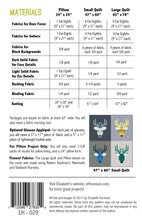 Load image into Gallery viewer, Dwight the Deer- Quilt and Pillow Pattern by Elizabeth Hartman
