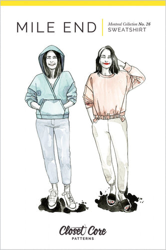 Mile End Sweatshirt (26) - Sewing Pattern - Closet Core - Sizes 0-20
