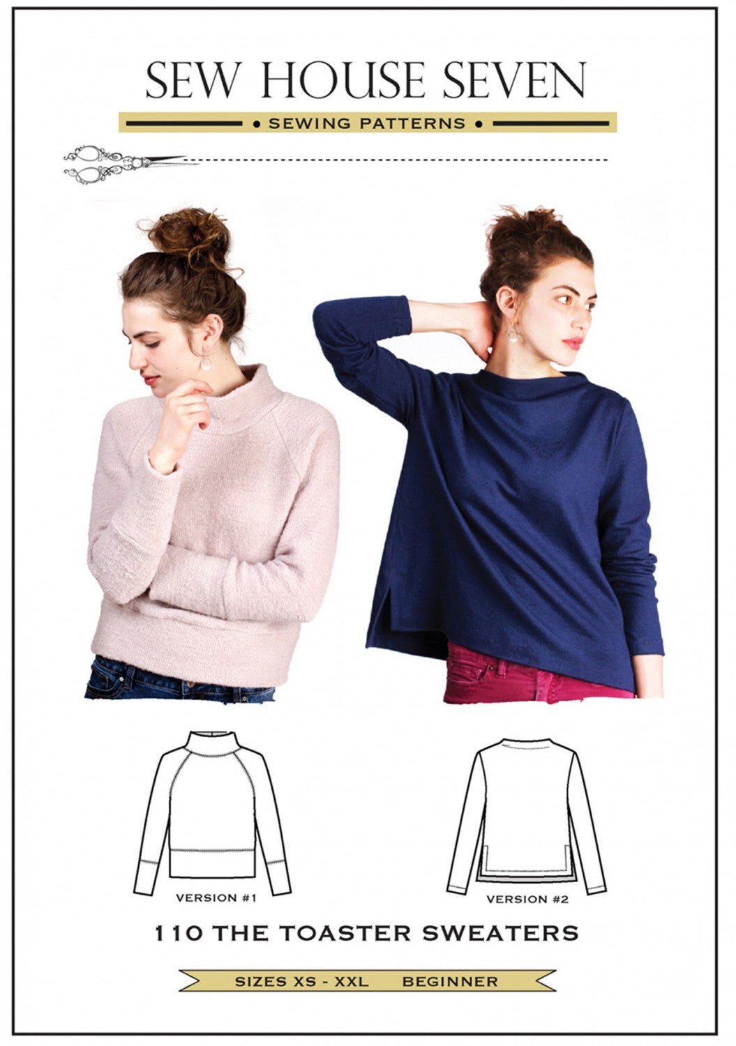 Toaster Sweaters - Sew House Seven - 00-20 -Beginner - Knits Fabrics