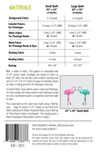 Load image into Gallery viewer, Florence Flamingo - Small and Large Quilt Pattern by Elizabeth Hartman
