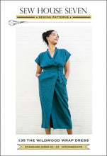 Load image into Gallery viewer, The Wildwood Wrap Dress - Sew House Seven - 00-22 - Intermediate - Linen or Lawn Fabrics
