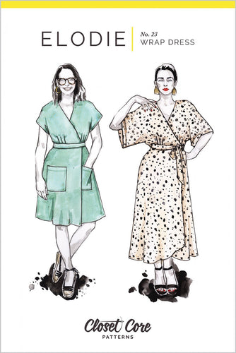 Elodie Wrap Dress (23) - Sewing Pattern - Closet Core - Sizes 0-20