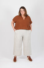 Load image into Gallery viewer, Free Range Slacks Curvy - Sew House Seven - 18-34 - Confident Beginner - Cotton/Linen Blends Fabrics
