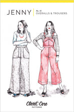 Load image into Gallery viewer, Jenny Overall &amp; Trousers (14) - Sewing Pattern - Closet Core - Sizes 0-20
