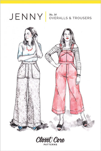 Jenny Overall & Trousers (14) - Sewing Pattern - Closet Core - Sizes 0-20