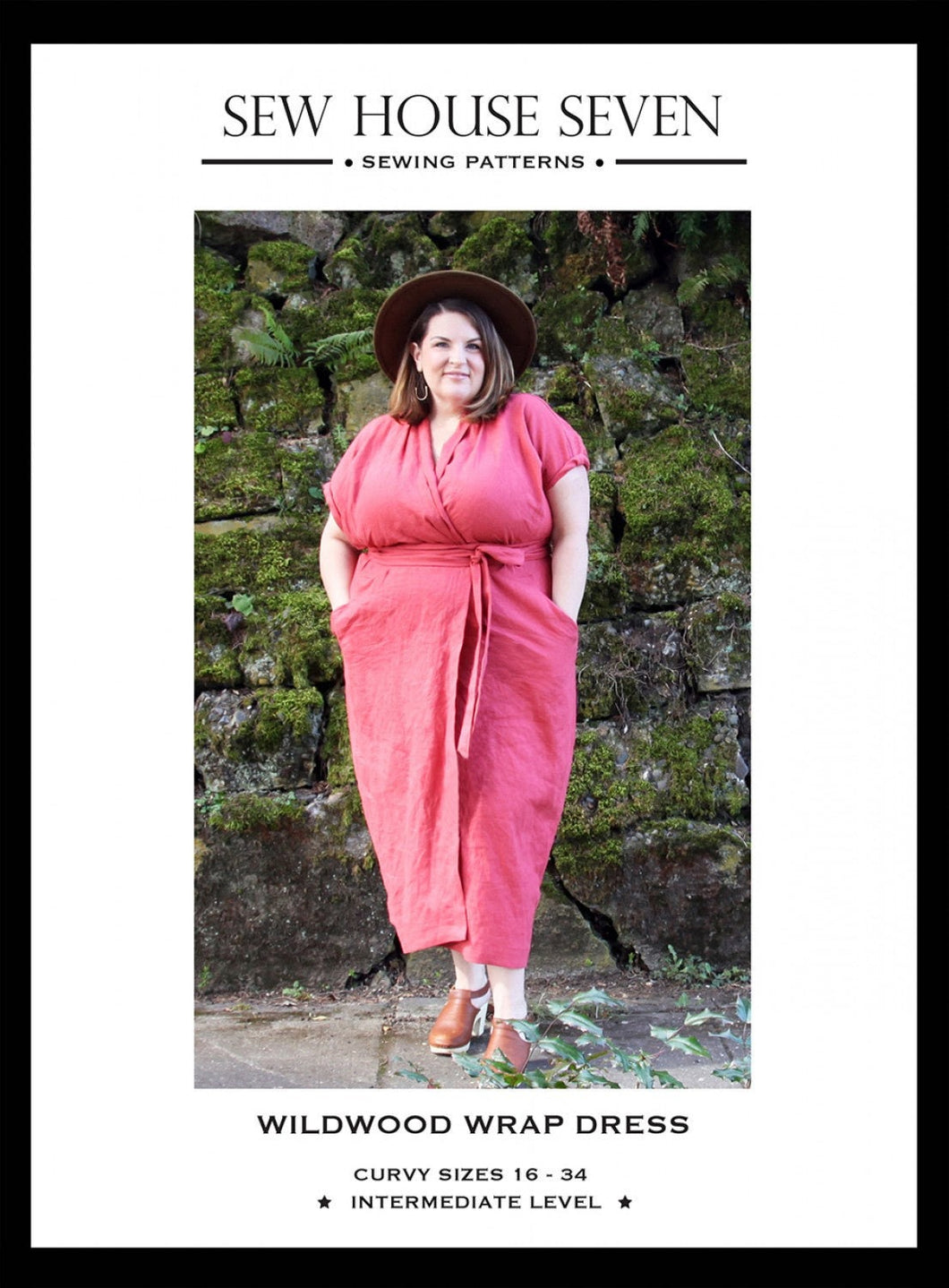 The Wildwood Wrap Dress Curvy - Sew House Seven - 16-34 - Intermediate - Linen or Lawn Fabrics