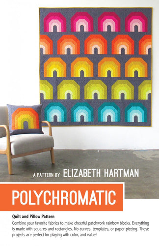 Quilt & Pillow Pattern by Elizabeth Hartman- Polychromatic