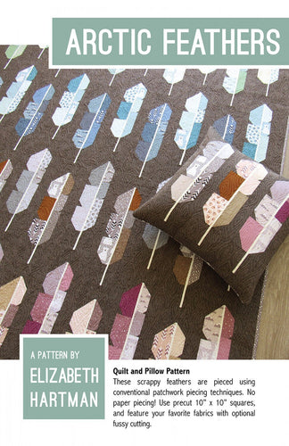 Arctic Feathers - Quilt & Pillow Pattern by Elizabeth Hartman
