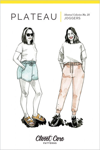 Plateau Joggers - Sewing Pattern - Closet Core - Sizes 0-20