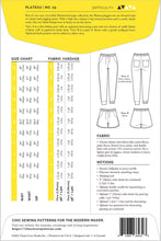 Load image into Gallery viewer, Plateau Joggers - Sewing Pattern - Closet Core - Sizes 0-20
