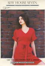 Load image into Gallery viewer, Tea House Top &amp; Dress - Sew House Seven - 0-20 - Advanced Beginner - Lawn or Voile Fabrics
