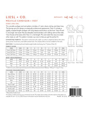 Load image into Gallery viewer, Melville Cardigan and Vest - Sewing Pattern - Liesl &amp; Co - Sizes XS-XXL
