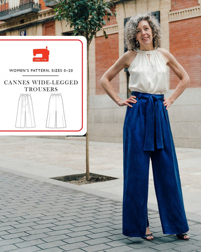Cannes Wide Legged Trousers - Pattern by Liesl & Co Sizes 0-20 - Diff 2/4