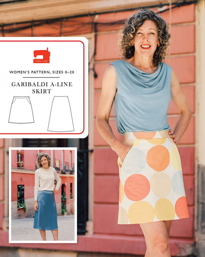 Garibaldi A-line Skirt - Pattern by Liesl & Co - Sizes 0-20 - Diff 1/4