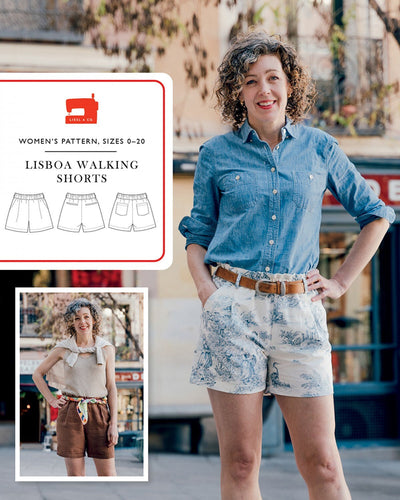 Lisboa Walking Shorts - Sewing Pattern - Liesl & Co - Sizes 0-20