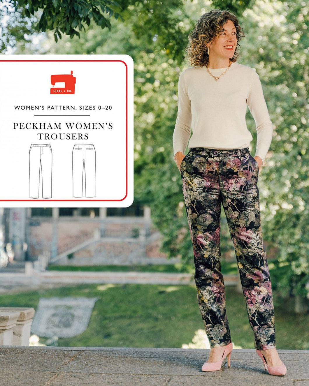 Peckham Trousers Sewing Pattern by Liesl & Co - Sizes 0-20 - Diff 3/4