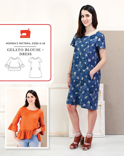 Gelato Blouse & Dress - Sewing Pattern - Liesl & Co - Sizes 0-20 - Diff 2/4